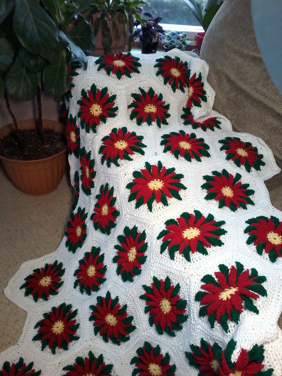 Poinsettia Crochet Digital Pattern - Etsy