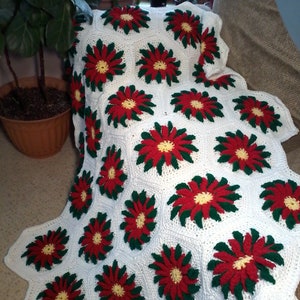 Poinsettia Crochet digital pattern