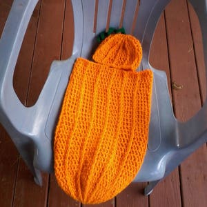 Pumpkin cocoon & hat image 3