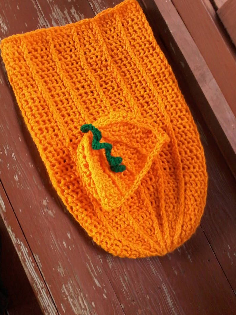 Pumpkin cocoon & hat image 1