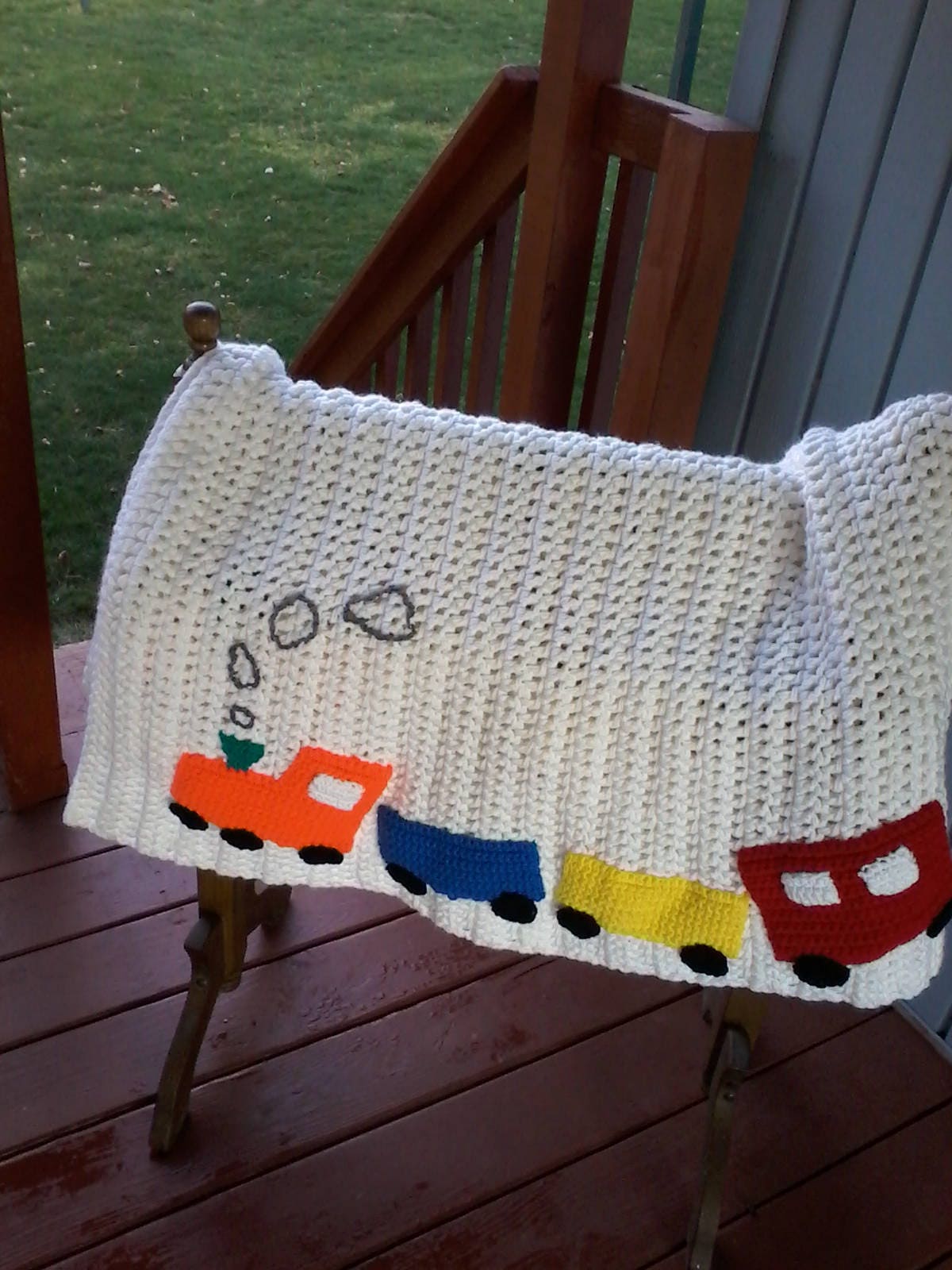 Train Baby Blanket Etsy