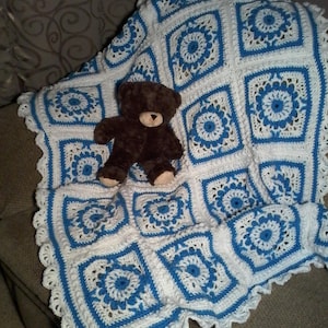 Baby boy afghan