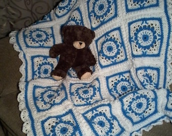 Baby boy afghan