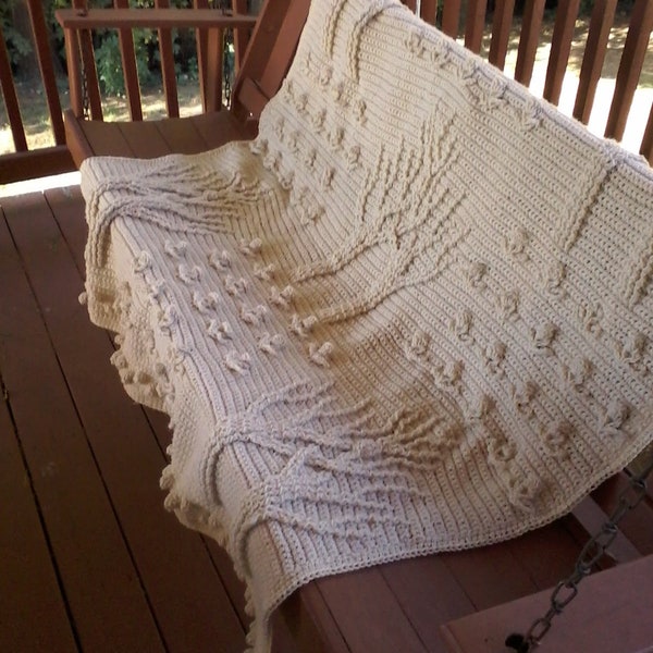 Tree of Life Crochet Blanket Pattern Etsy