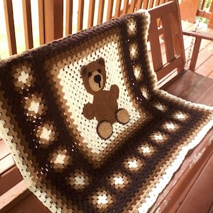 Teddy bear baby  afghan