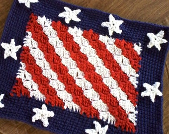 Tovagliette patriottiche, Americana, tovagliette USA, set di quattro
