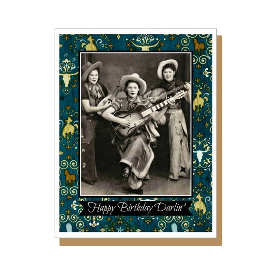 Joyeux Anniversaire Darlin Drole Danniversaire Carte Etsy