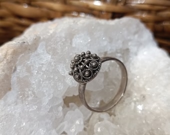 Silver Ring, Traditional Croatian Ring, Vintage Inspired, Gift for Her