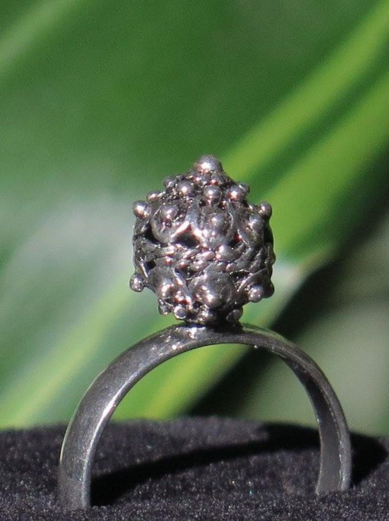 Mothers Day Gift Silver Ring Filigree Ring Traditional Croatian Jewelry O\u0160-013-Ag