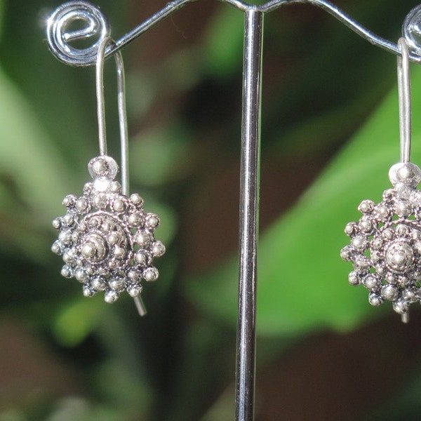 Silver Earrings, Traditional Croatian Earrings, Dubrovnik Earrings