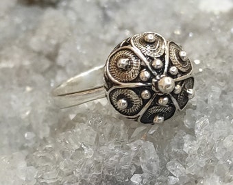 Silver Ring, Traditional Croatian Jewelry, Filigree Ring, Mothers Day Gift