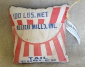 RoughNest Wayne Feeds Allied Mills Vintage Bag Decorative Pillow