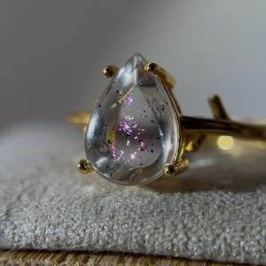 ピンク ファイヤークォーツ 宝石リング - Etsy 日本
