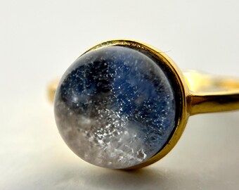 Dumortiertite Quartz Orb Ring