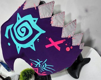 custom hand made Jinx inspired shark hood; arcane season two accessory