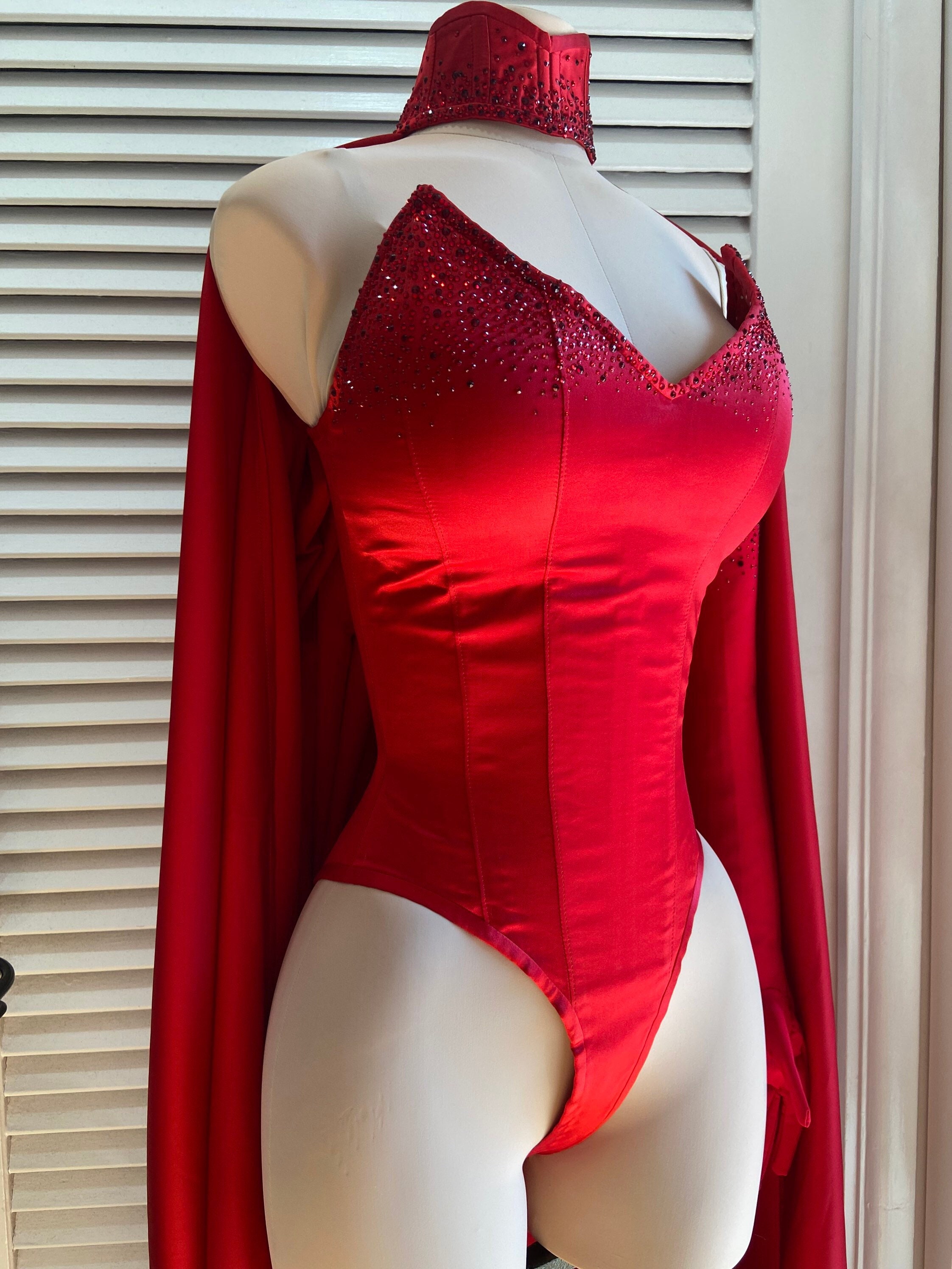 Red Bodysuit Corset 