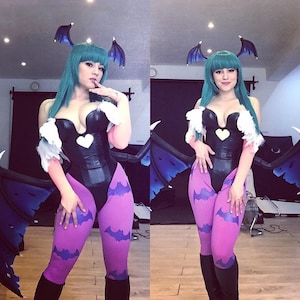 Morrigan inspired custom tailored cosplay costume