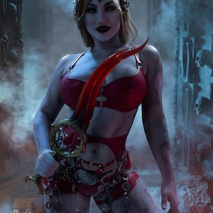 Orin the red cosplay print; Baldur gate Orin