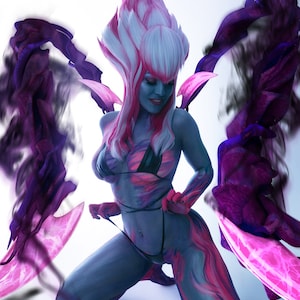 Modelo melamori.cosplay fez um sedutor cosplay da Evelynn de League of  Legends - Critical Hits