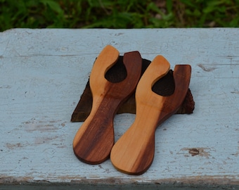 Wooden small salad servers | birthday gifts for best friends | best friends gifts | wedding gift | unique | traditional | rustic
