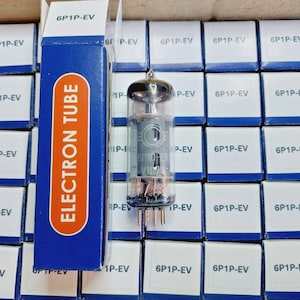 4x 6P1P-EV / 6П1П-ЕВ / 6P1 Svetlana Pentodo Misma fecha 1970 Nuevos tubos NOS en caja