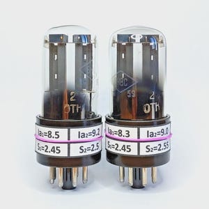 6N8S / 6H8C / 6SN7GT / 6N8P FOTON factory 1959s Matched Pair (2pcs) Tubes NOS
