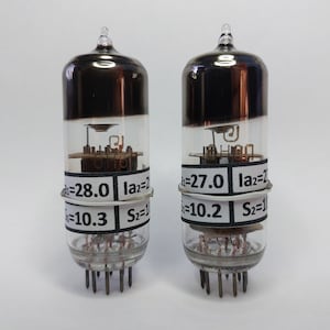 6N6P / 6N6 / 6H6P / 6Н6П Matched Pair (2pcs) Tubes Valves NOS
