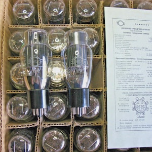 2x 6N13S / 6N5S / 6AS7G / 6H5C / 6H13C SVETLANA 1970s NEW NOS Tubes