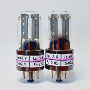 US Stock! 6N8S / 6H8C / 6SN7GT / 6N8P Foton Factory 1965&#39;s Matched Pair (2pcs) Tubes NEW NOS