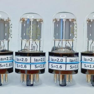 6N9S / 6H9C / 6SL7 / 6N9P / 6N9 Reflektor 1971s Matched Quad (4pcs) Tubes / Valves NOS