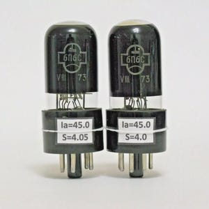 2x 6P6S / 6V6GT / 6П6С / 6P6P Matched Pair (2pcs) Tubes NEW NOS