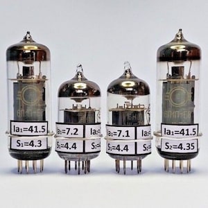 6P1 pair + 6N1 pair (4pcs) Matched & Balanced Tubes Upgrade Nobsound and other 6P1 amps