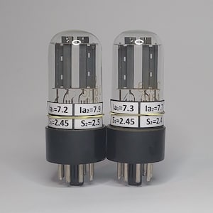 US Stock! 6N8S / 6H8C / 6SN7GT / 6N8P NEVZ factory Matched Pair (2pcs) Tubes Valves New NOS