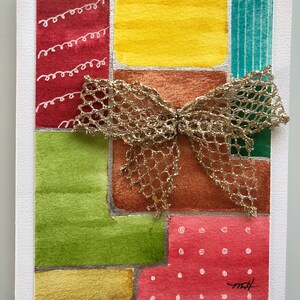 Handgemaakte kerstcadeaus Aquarel Wenskaart (geen print)