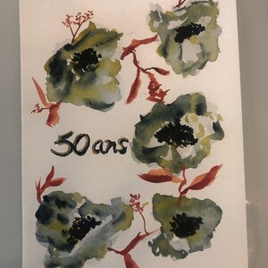 Personalisierte Faust Namen Buchstabe floral Monogramm Wunschkarte