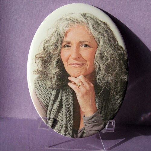 Photo Porcelaine Portrait Souvenir 3.54''X4.72'' Extérieur/Intérieur 9X12cm