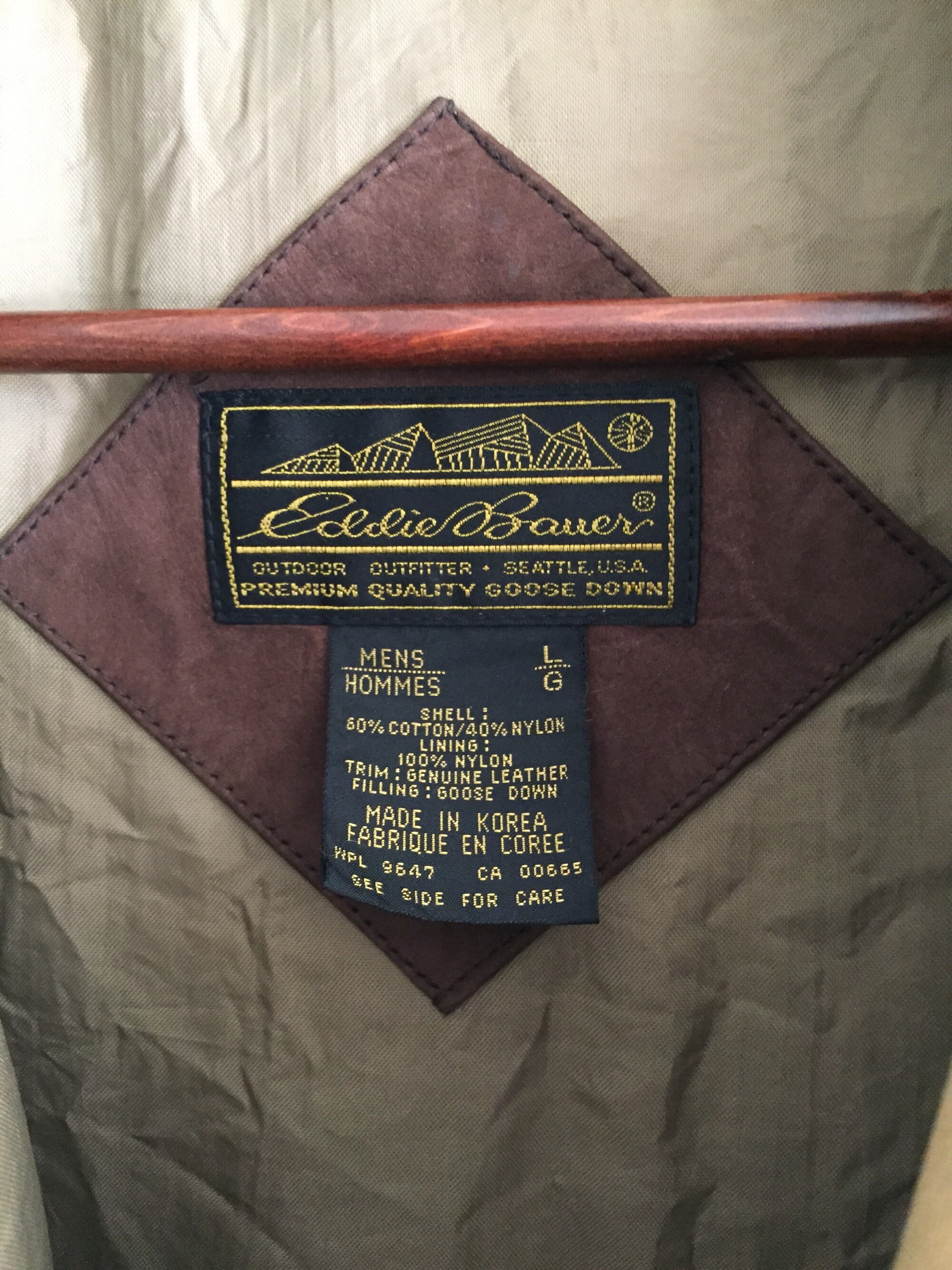 Eddie Bauer Leather Suede Down Vest. Puffer Vest. | Etsy