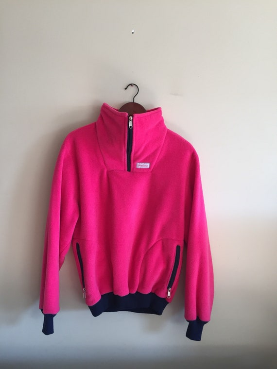 Vintage Neon Pink Polar Fleece