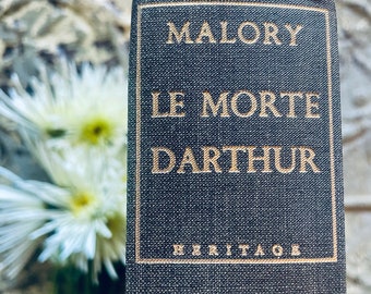 Le Morte Darthur by Sir Thomas Malory Heritage Press Vintage Hardback Book 1955 King Arthur Round Table