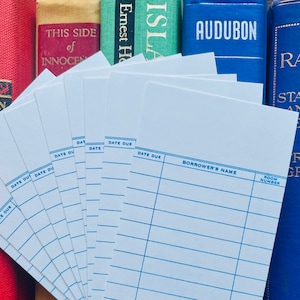 Vintage Library Check Out Cards Set of 10 Unused New Old Stock NOS