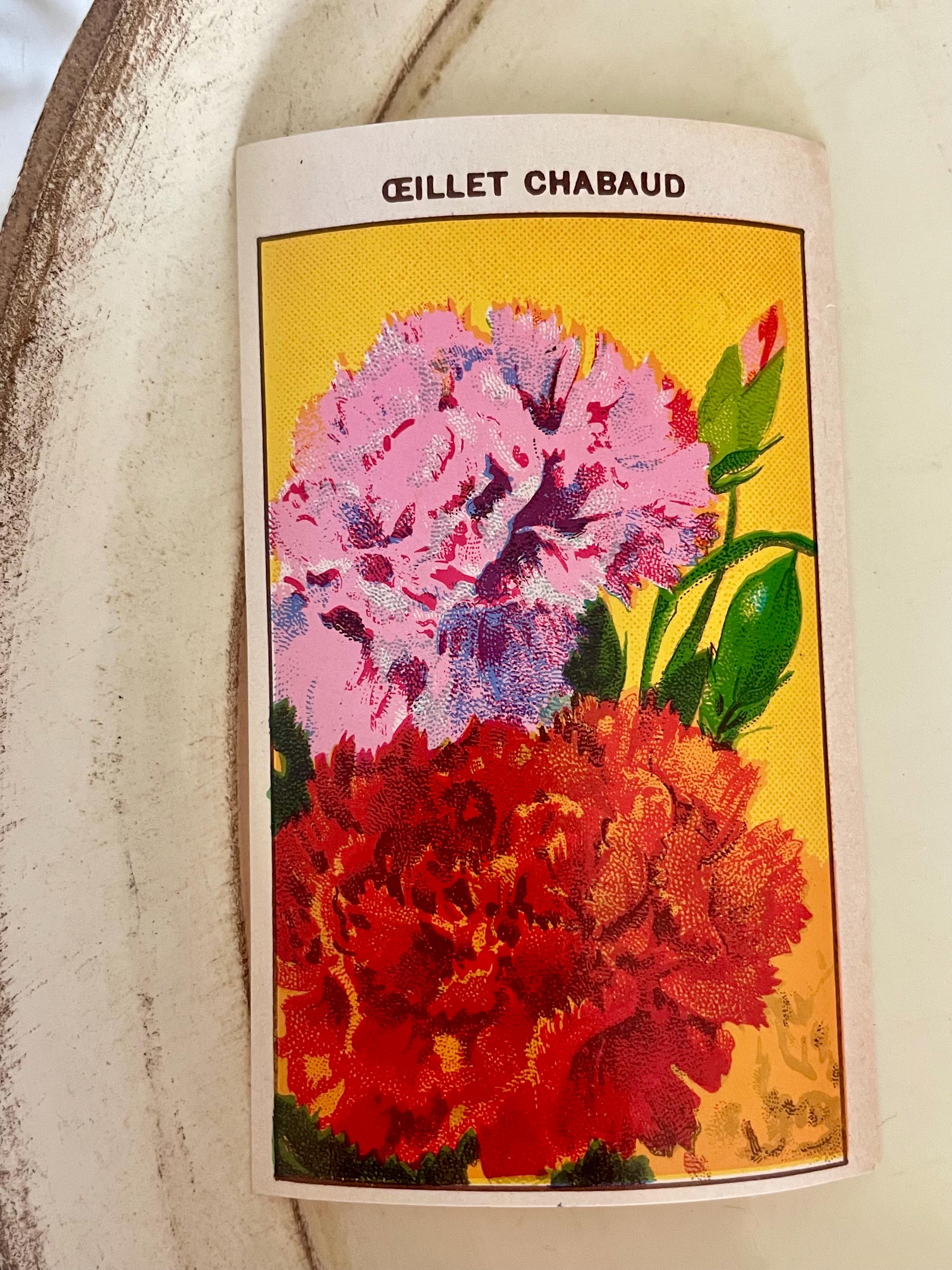Vintage French Flower Seed Packet Labels 1920s Garden Ephemera Set of 8 ...