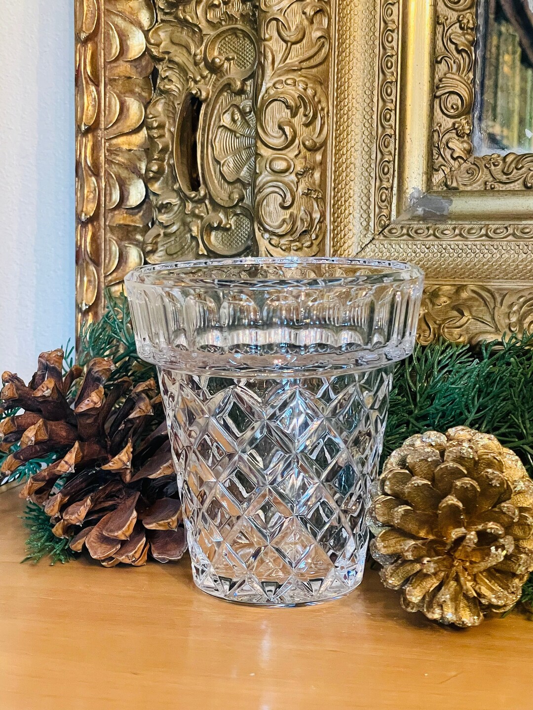 Vintage Waterford Crystal Flower Pot Vase Etsy