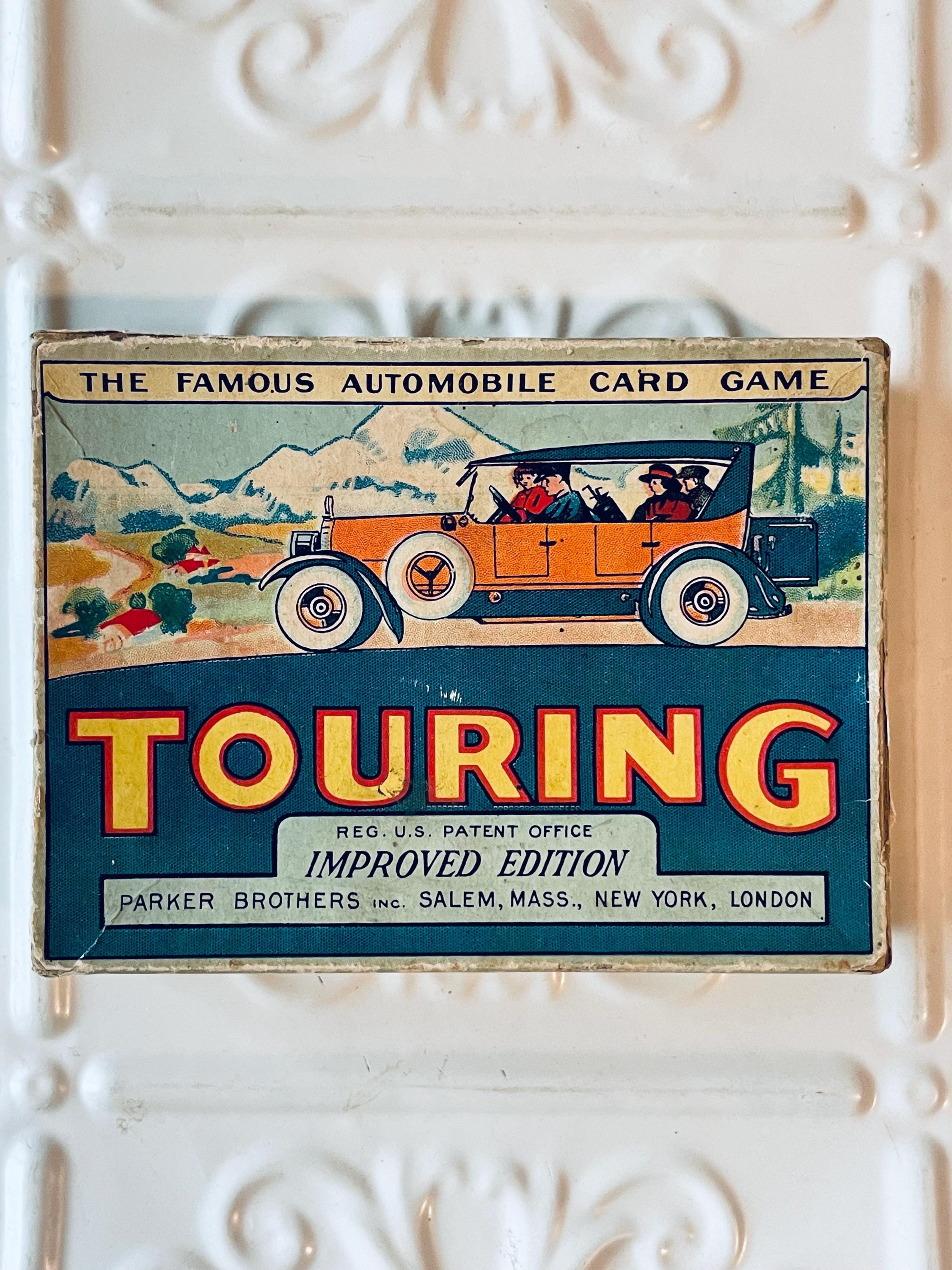 Antique Touring Automobile Card Game Parker Brothers 1920s Great Car Graphics