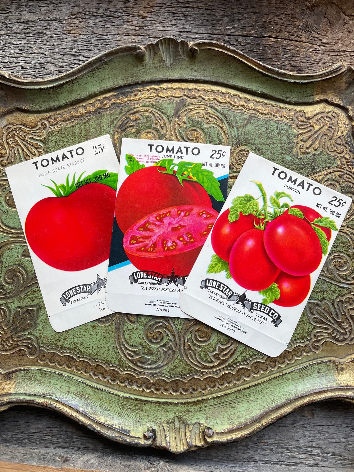 Vintage Tomato Seed Packets Tomatoes Random Set of Three Etsy Hong Kong