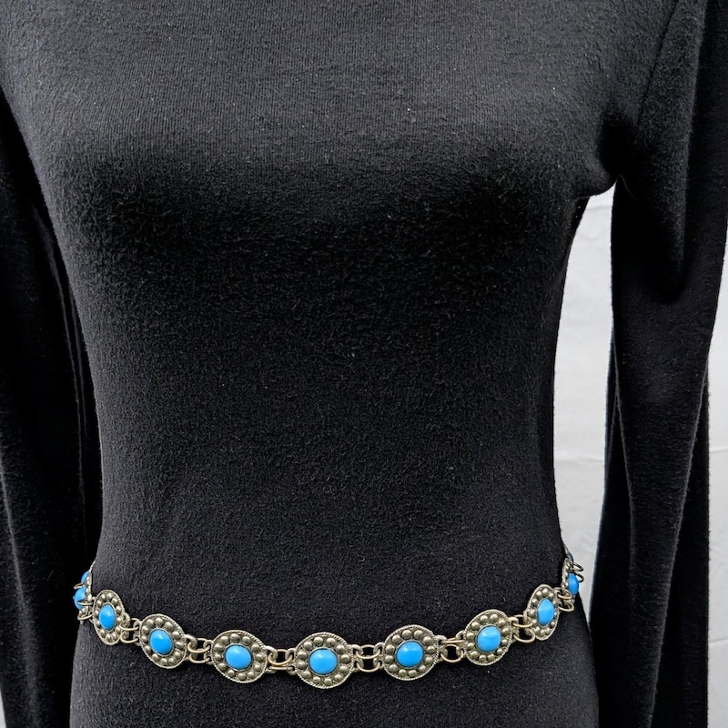 Turquoise Rhinestone Belt Turquoise Belts - Etsy