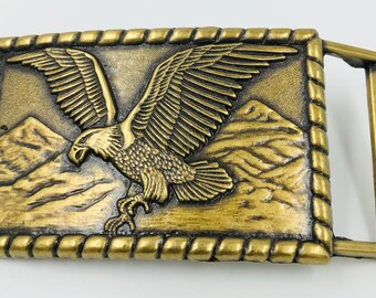 Eagle Buckle Brass Vintage Unisex NOS Never Worn