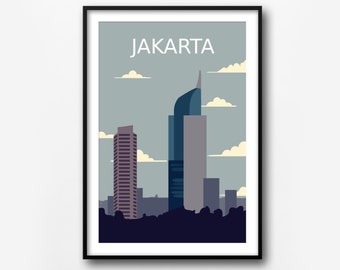 Jakarta Poster Etsy