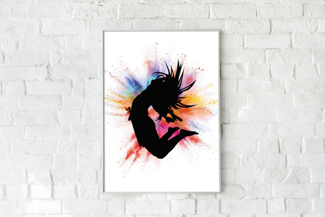 Contemporary Dance Print, Modern Dance Print, Abstract Female Dancer ...