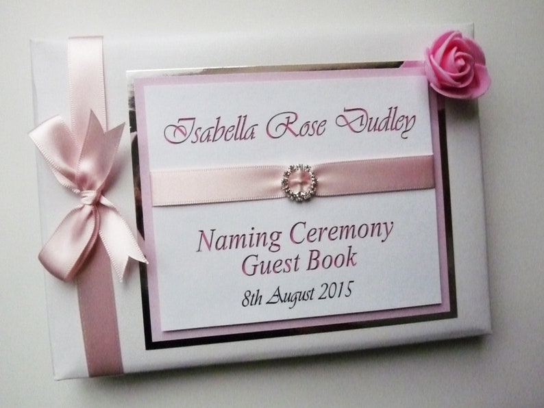 Personalised Christening Guest Book Baptism Guest Book Boy Etsy