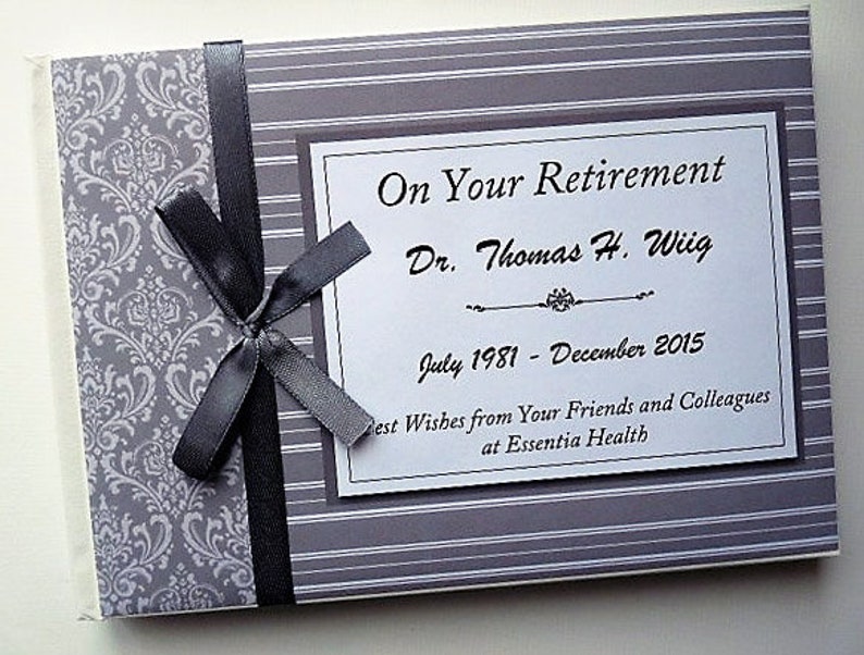 Personalised Pink Retirement Guest Book Retirement Sign in Etsy